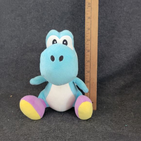 Sanei Little Buddy All Star Collection LIGHT BLUE YOSHI Plush 2018 - Picture 1 of 7